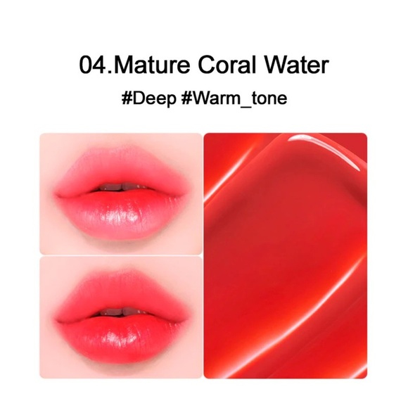 WAKEMAKE Korean Beauty Watery Tok Lip Tint - #4 Mature Coral - Picture 2 of 8